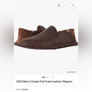 UGG Men's Dark Brown Slip-On Loafers